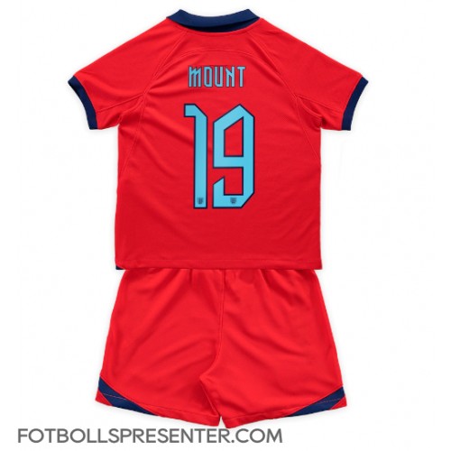 England Mason Mount #19 Bortatröja Barn VM 2022 Kortärmad (+ korta byxor)